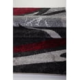 thumbnail image 5 of Spirals Abstract Pattern Area Rug Carpet in Red Grey Black, 4x6 (3'11" x 5'7", 120cm x 170cm), 5 of 5