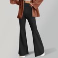 thumbnail image 2 of Plebaso Pantalon Évasé Taille Haute pour Femmes Extensible Mince Legging Décontracté d'Entraînement Bootcut Pantalon de Yoga pour Femmes, 2 of 6