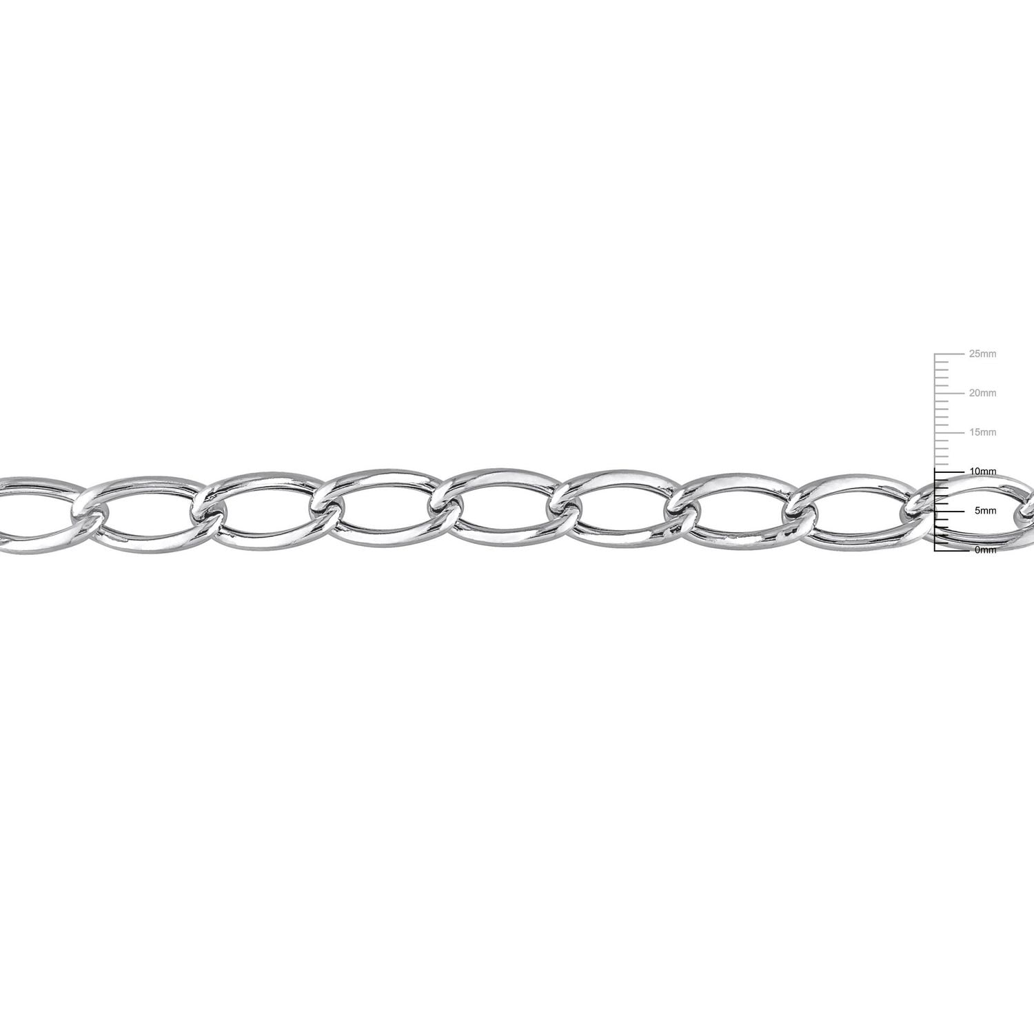 Collier en chaîne à maillons de Miabella en argent sterling