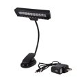 thumbnail image 1 of Clamp Light,Portable 10 LED Clip Reading Light Stand Light High-Intensity Output, 1 of 3