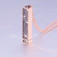 thumbnail image 4 of Visland I Love You Hidden Message Necklace Hidden Secret Message Slider Necklace Adjustable Length Retractable Rod Necklace with Hidden Message Romantic Gifts for Her, 4 of 8