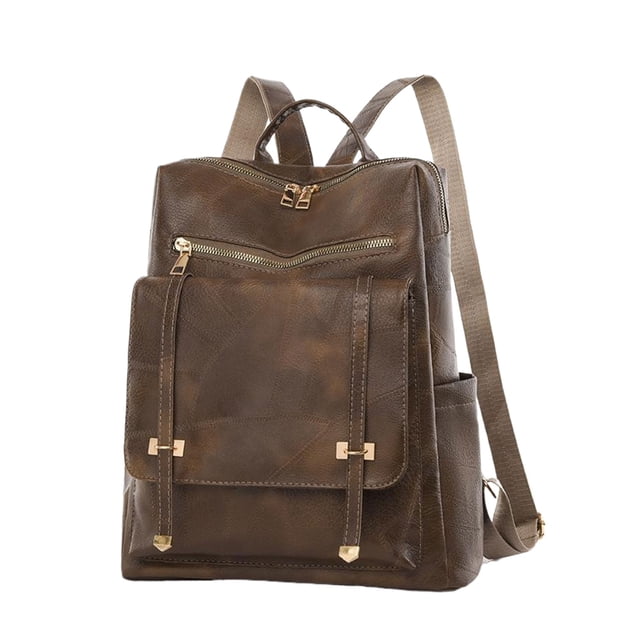 tredstone Womens Backpack With Stitched Texture PU Fabric For Fashionable Ladies Can Effectively Prevent coffee