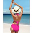 thumbnail image 3 of Charmo Womens Halter Bikini Swimsuit High Cut 2 Piece Bathing Suits, 3 of 8