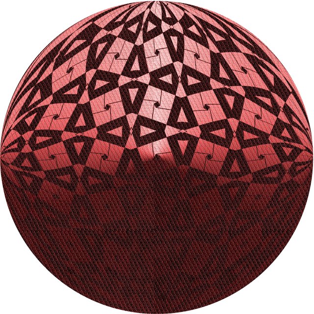 Ahgly Tapis Rond Lavable en Machine Intérieur Transitionnel Rouge Cerise, 6 Pieds Rond