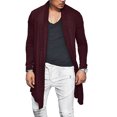 thumbnail image 1 of Cardigan Tricoté pour Hommes Manches Longues Décontracté Ajusté Veste Pull Pardessus, 1 of 2