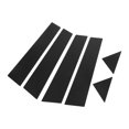 thumbnail image 3 of Door Window Pillar Trim, Gloss Black Scratch Resistant Mirror Effect Protection PC 6PCS Window Post Molding  For Car Exterior Parts, 3 of 8