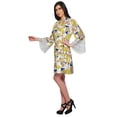 thumbnail image 2 of Moomaya Printed Cotton Robes For Women Plus Size Kimono Robe Short Nightwear, 2 of 6
