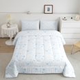 thumbnail image 2 of Erosebridal Kawaii Blue Stars Bedding Comforter Set, Princess Dreamy Down Comforter, Reversible 2 Pieces, 2 of 8