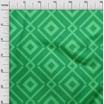 thumbnail image 3 of oneOone Georgette Viscose Green Fabric Geometric Craft Projects Decor Fabric Printed By The Yard 42 Inch Wide, 3 of 4