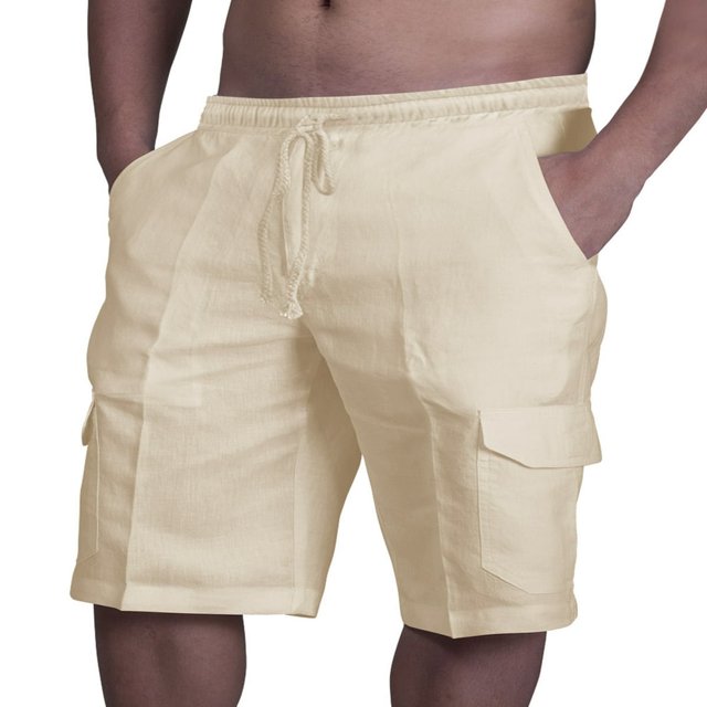 Solid Color Cargo Pants for Men‘s Summer Style Slim Fit Casual Shorts
