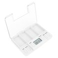thumbnail image 1 of Rappel de Pilules, Distributeur de Médicaments Électronique, Boîte de Rangement Intelligente avec Multiples Compartiments pour la Maison et le Voyage, Rappel de Médicaments Intelligent au Design Humanisé, 1 of 7