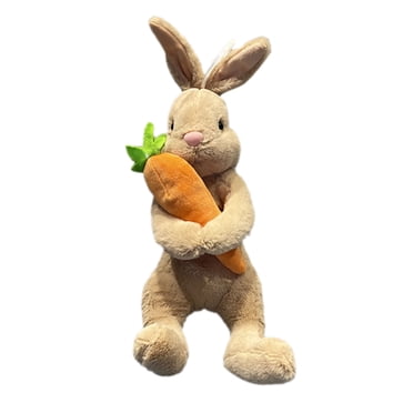 Huanglei Peluche Lapin de Pâques 20 Cm/8 Pouces Ou 40 Cm/8 Pouces Peluche Lapin Animal en Peluche Poupée Lapin de Pâques avec Carotte Jouet Lapin Doux pour Garçons et Filles Mignonne Décoration d'Anniversaire et de Fête