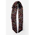 thumbnail image 2 of Bimba Brown Colorful Alphabets Text Pure Silk Printed Head Bandanas Summer Neck Wrap Scarf 40 x 80 Inches, 2 of 6