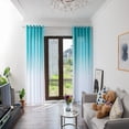 thumbnail image 3 of kiplyki Leaves Tulle Window Sheer Curtain Treatment Voile Drape Valance 1 Panel, 3 of 9