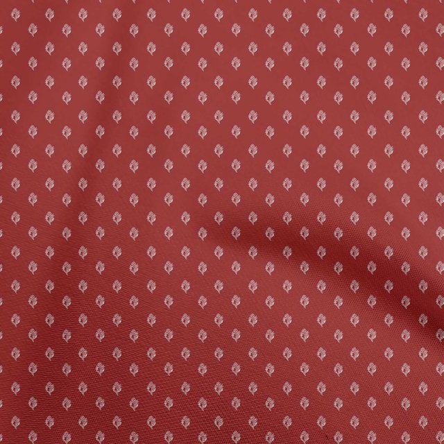 oneOone Silk Tabby Red Fabric Asian Floral Block Sewing Craft Projects Fabric Prints By Yard 42 Inch Wide