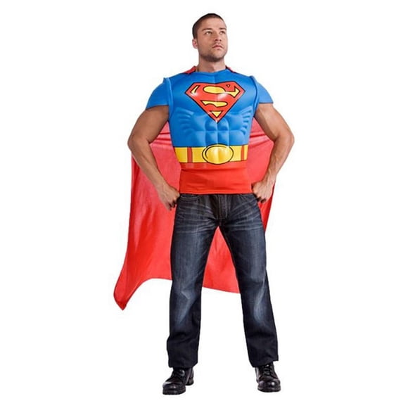 Superman Muscle Chest Men's Costume Top