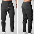 thumbnail image 3 of Ceisia Pantalon Décontracté Ample Uni pour Homme Taille Élastique à Cordon de Serrage Sport Cadeau Travail, 3 of 4