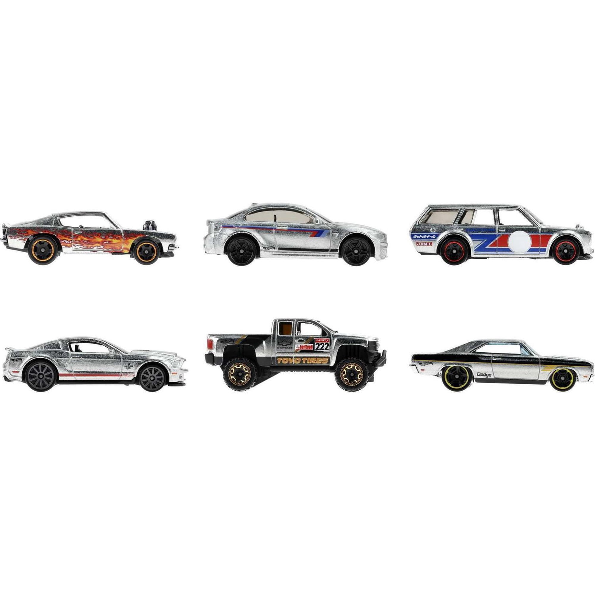 Hot Wheels Zamac Multipacks of 6 Toy Cars, Gift for Kids