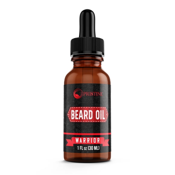 Warrior Beard Oil - Stimulates Hair Growth, Moisturizes Skin With Argan, Jojoba, Avocado, Pumpkin Seed, Almond Oils & More - 1oz