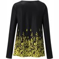 thumbnail image 5 of Pompotops Femmes Décontractée en Vrac O-Cou Impression Régulière à Manches Longues Chemisier T-shirt Tops, 5 of 5