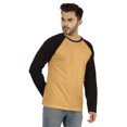 thumbnail image 2 of Inkmeso Men's Regular Fit Round Neck Shirt Solid Raglan Long Sleeve T-Shirts, 2 of 7