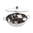 thumbnail image 2 of Shangren Shabu Shabu Divider Hot Pot Tabletop Three Meal Pot for Camping Home Kitchen 33.2cm, 2 of 7
