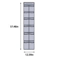 thumbnail image 3 of Hanging Closet Organizers and Storage Over the Door Shoe Rack for Door with 12 Large Mesh Pockets Fitted Hanging Shoe Organizer Sturdy Closet Door Shoe Storage Holder, 3 of 7
