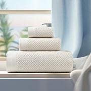 Dvkptbk Bath Towels Set for Bathroom Cotton Thick Soft Absorbent Towel Set Of 3 Household Wash Face Gift Towel