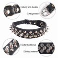 thumbnail image 2 of Spiked Pu Leather Dog Collar Soft Funny Mushrooms Rivet Spike Studded Puppy Adjustable Outdoor Dog Collars for Small Medium Large Dogs Cats, 2 of 5