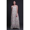 thumbnail image 4 of Bimba White6 Floral Magnolia Bud Imprimé Vêtement de Nuit pour Femmes Longue Robe Maxi à Bretelles Spaghetti Tenue de Sommeil Robe Petite, 4 of 5