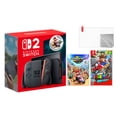 thumbnail image 1 of Nintendo Switch 2 Mario Kart World Bundle 256GB 7.9-Inch 1080P Screen, Joy-Con 2 with Mouse Sensor, Dock, with Super Mario Odyssey And Microfiber Cleaning Cloth & Screen Protector, 1 of 5