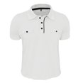 thumbnail image 5 of Mgmyaa Polos pour Hommes Manches Courtes Col T-Shirts Performance de Golf Chemises de Gym Classique Col Contrasté avec Poches, 5 of 5