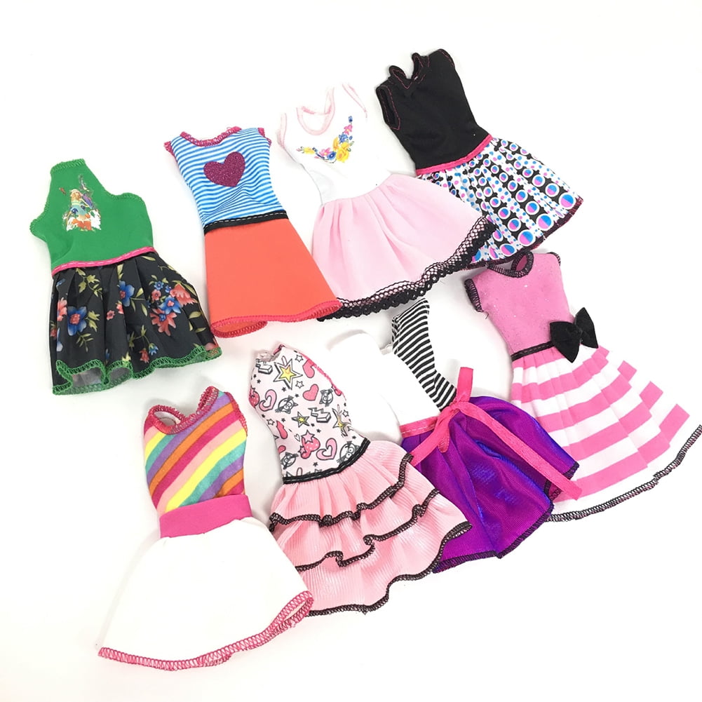 Ensemble de Vêtements à la Mode pour Poupée Robe une-Pièce Décontractée Style Poupée Aléatoire