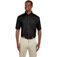 thumbnail image 3 of Harriton Chemise à Manches Courtes en Sergé pour Hommes Easy BlendTM avec Libération de Taches, 3 of 4