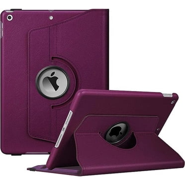 Supershield 360 Degree Rotating PU Leather Case Smart Cover Stand For Apple iPad 9.7 inch iPad Air 2 - Red
