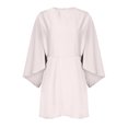 thumbnail image 3 of Gspmoly Robes d'Été pour Femmes 2025, Robe Raglan en Satin au Style Élégant pour Femmes, Robes d'Été pour Femmes Économies d'Été, 3 of 5