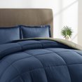 thumbnail image 2 of Nestl Reversible Comforter Set, Twin/Twin XL Comforter Set, Navy/Sage, 2 of 5