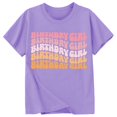 thumbnail image 3 of MEZZALL T-Shirt Décontracté à Lettres pour Filles, Col Rond, Manches Courtes, Coloré, 3-4 Ans, 3 of 3