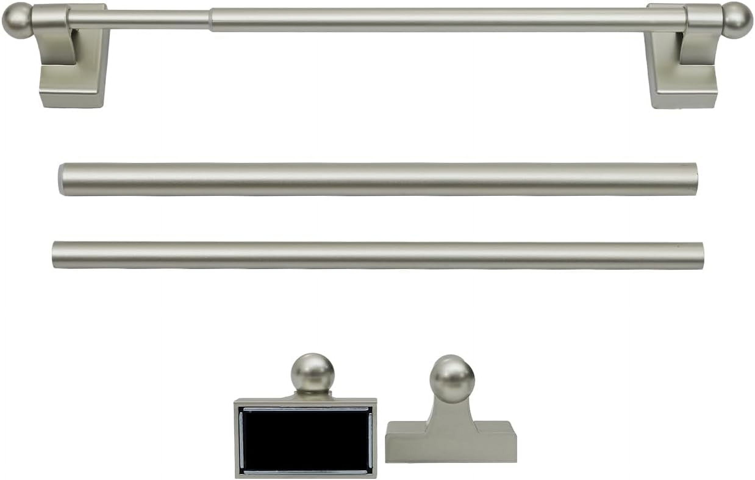 Adjustable Magnetic Curtain Rods for Mental Appliance Doors Windows to Champagne Window Rods Easy Installation Toilet Towel Bar MultiUseful (in Champagne )