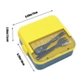 thumbnail image 3 of TIMIFIS Lunch Boxes Sealed Compartment Plastic Lunch Box Can Be Put Into Microwave Oven Student Lunch Box Large Capacity Lunch Box for Office Workers Kitchen Essentials, 3 of 6
