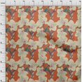 thumbnail image 3 of oneOone Polyester Lycra Fabric Leaves & Orchids Floral Decor Fabric Printed BTY 56 Inches Wide, 3 of 4