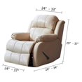thumbnail image 3 of Housse Extensible pour Fauteuil Inclinable, Housse de Sofa, Meuble avec Bas Élastique, Housse Extensible en Jacquard Spandex pour Fauteuil Inclinable Vert, 3 of 6