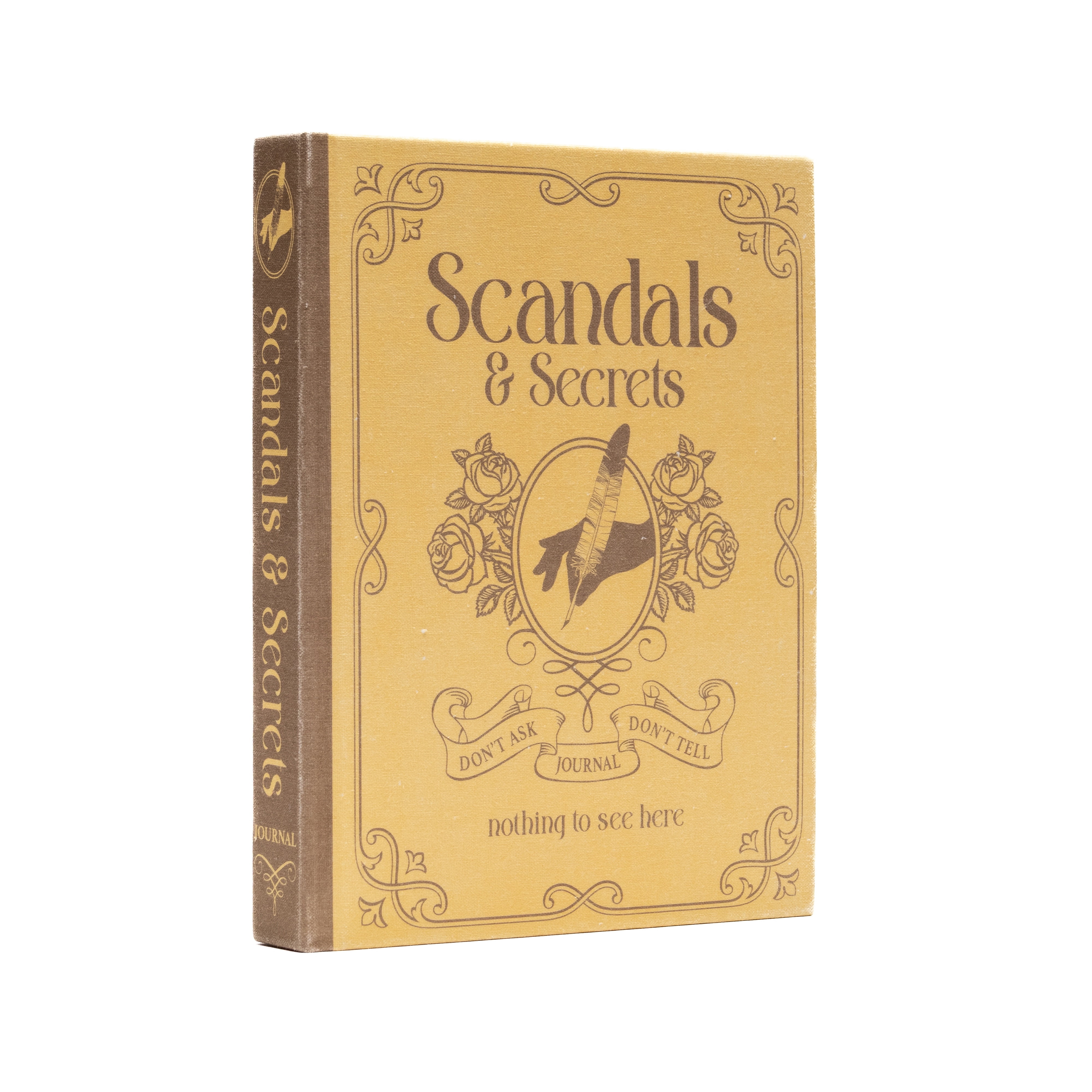 U Style Scandals and Secrets Book Cloth Casebound Journal, 6" x 8", 200 Sheets