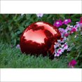 thumbnail image 2 of Trademark Innovations Gazing Mirror Ball - Stainless Steel - 8" Red, 2 of 2