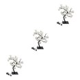 thumbnail image 3 of Maytalsory Color Changing Lighted Rose Lamp Remote Control Energy Saving Artificial Bonsai Tree Lights Gift For Any Occasion white black rod 3Set, 3 of 6