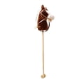 thumbnail image 4 of HILABEE Horse Riding Stick Pretend Play Wooden Pole for Children 3 Years+ Gift coffee with wheels, 4 of 9