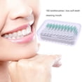 thumbnail image 3 of 320pcs Double-ended Toothpick Soft Silicone Tooth Picks Floss Interdental Brush Stick Hygiene Tools (Green), 3 of 10