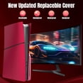thumbnail image 2 of Plaque Frontale pour PS5 Slim Édition Disque - Plaque de Couverture ABS Peau Mate, Comprend 2 Couvre-Manettes en Silicone pour une Protection Accrue, 2 of 5