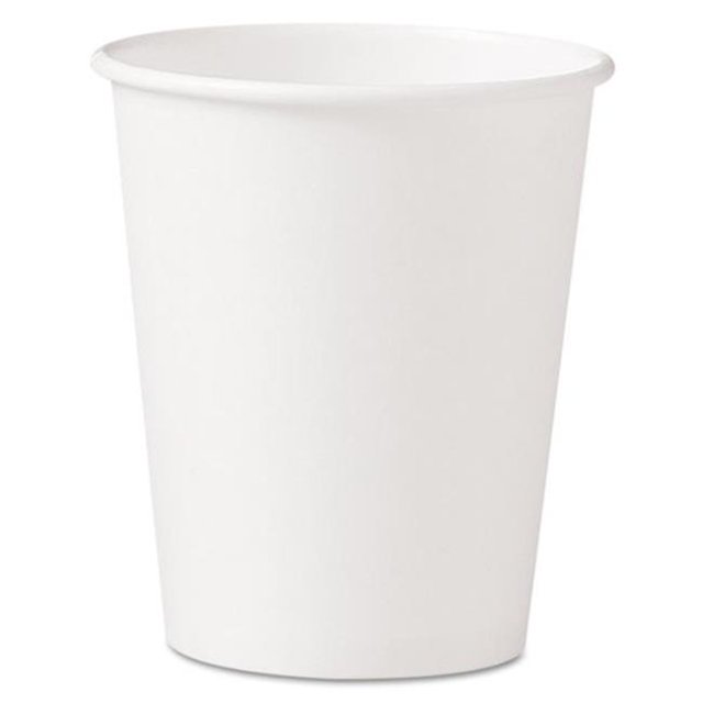 Gobelets Solo en Papier Polycoated pour Boissons Chaudes, 10 oz, Blanc