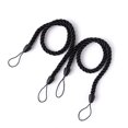 thumbnail image 1 of stanreset 1/2/3/5 2 Pieces Household Hotel Polyester Curtain Holdback Living Room Drape Tieback Draperies Decorative Holder Waved Rope Black 2PCS, 1 of 6